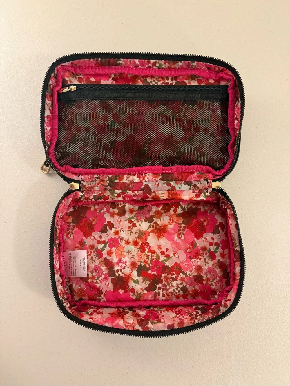 Ted Baker London Black Puffy Toiletry/Cosmetic Bag - *NWT*